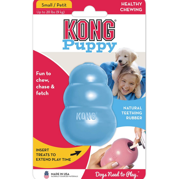 KONG Puppy Chew Toy For Dog -Small Breed (Assorted Colors)