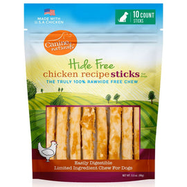 Canine Naturals Hide Free PUPPY Chicken Recipe Sticks Treats For Dog 