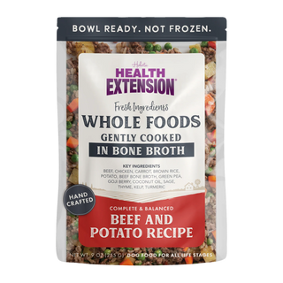 Health Extension Gently Cooked in Broth Beef & Potato Recipe Pouches for Dogs, 9-oz pouch