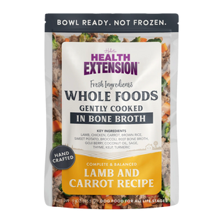 Health Extension Gently Cooked in Broth Lamb & Carrot Recipe Pouches For Dogs, 9-oz pouch