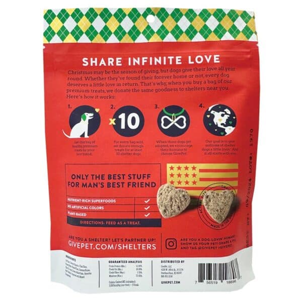 GivePet Muttcracker Peanut Butter & Banana & Carob Flavor Dog Treats