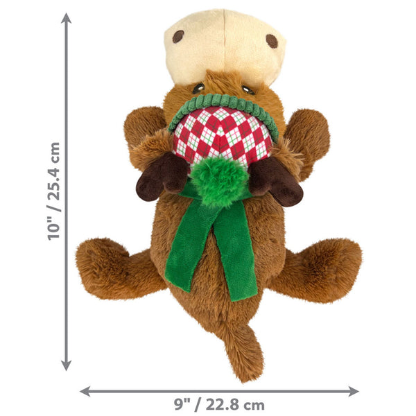 KONG Holiday Cozie Reinder Plush Dog Toy, Medium Dimension