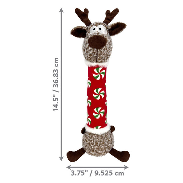 KONG Holiday Shakers Luvs Reindeer Dog Toy