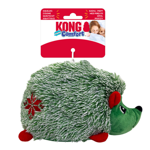 KONG Holiday Comforts Hedgehug Plush Dog Toy, Medium, 1 count