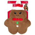 KONG Holiday Snuzzles Gingerbread Plush Dog Toy Brown Medium, 1 count