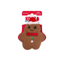 KONG Holiday Snuzzles Gingerbread Plush Dog Toy Brown Mini, 1 count