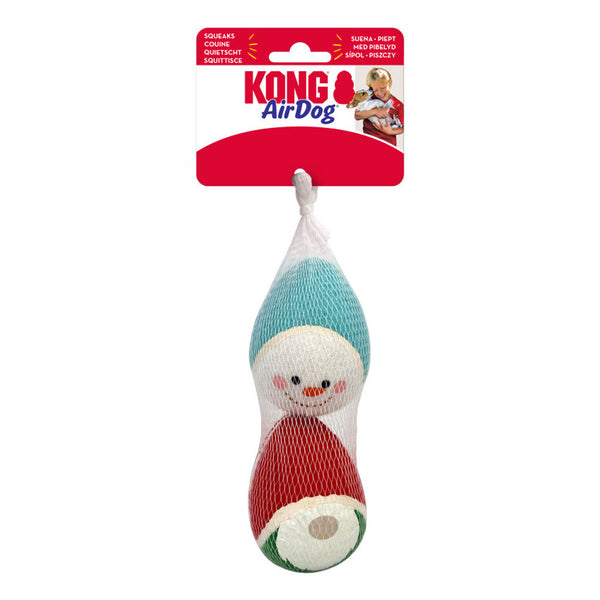 KONG Holiday AirDogs Egg Squeaker Dog Toy, Medium, 2-pack