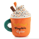 Haute Diggity Dog Pupkin' Spice Latte Mug Halloween Fall Dog Toy