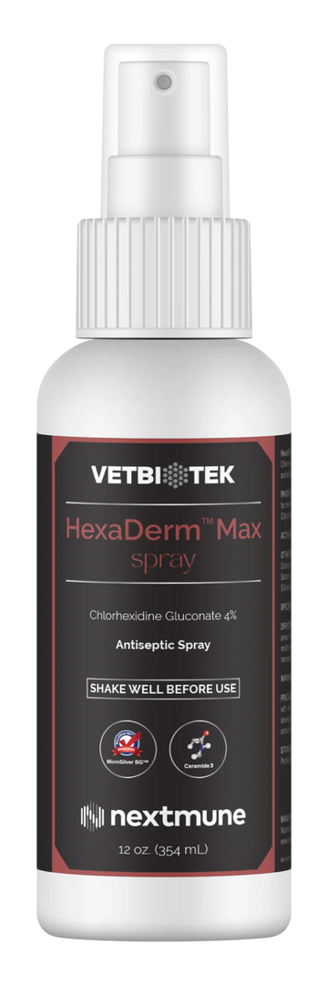 VetBiotek HexaDerm Max Antiseptic Spray For Dogs & Cats (12 oz)