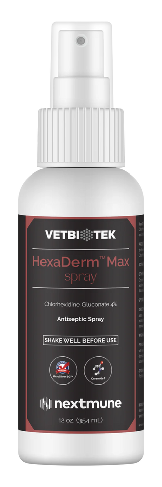 VetBiotek HexaDerm Max Antiseptic Spray For Dogs & Cats (12 oz)