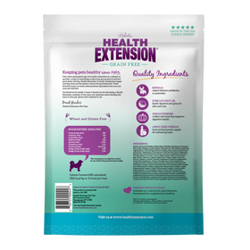 Health Extension Crunchy Heart Shaped Small Treats with Buffalo for Dogs