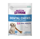 Health Extension Peanut Butter Flavor Dental Chews For Dogs medium