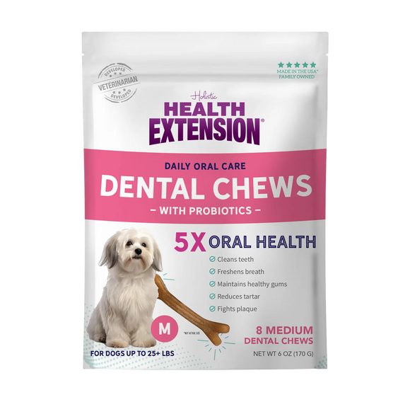 Health Extension Probiotic Dental Chews For Dogs medium