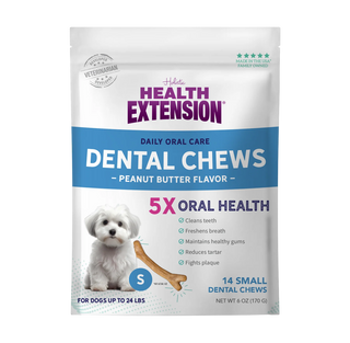 Health Extension Peanut Butter Flavor Dental Chews For Dogs small