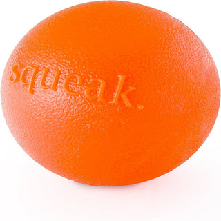 Outward Hound Planet  Orbee Squeak Ball Fetch Toy Orange For Dog