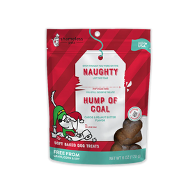 Shamless Naughty Hump of Coal Carob & Peanut Butter Soft Baked Dog Treats, 6-oz