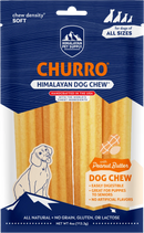 Himalayan Pet Supply yakyCHURRO with Peanut Butter Dog Chews (4 ct)-1