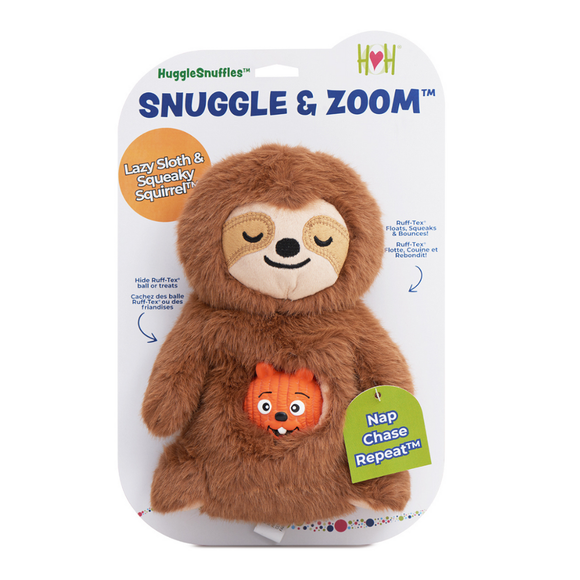 HuggleHounds HuggleSnuffles Snuggle & Zoom Dog Enrichment Toy