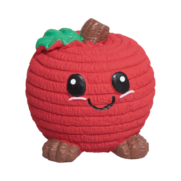 Durable Apple-Shaped Ruff-Tex Fetch Toy