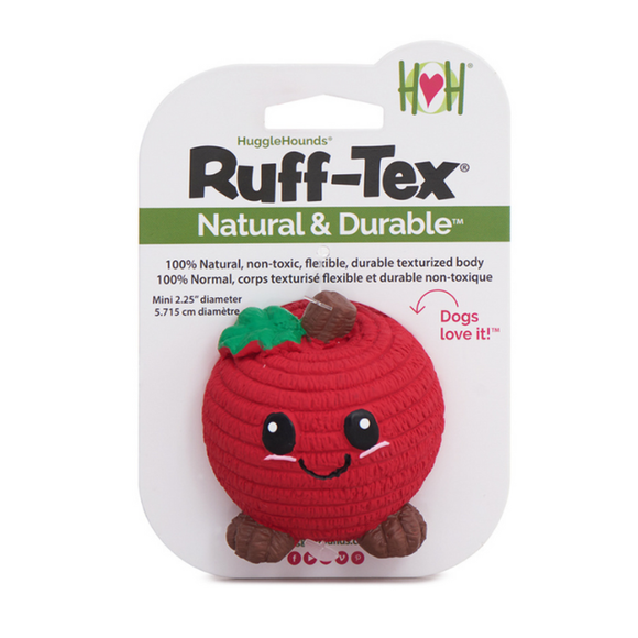 Durable Apple-Shaped Ruff-Tex Fetch Toy for dogs