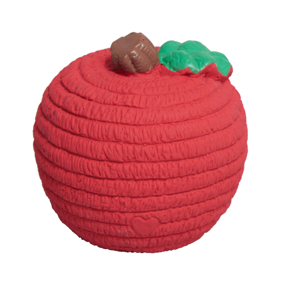Flexible Latex - Durable Apple-Shaped Ruff-Tex Fetch Toy