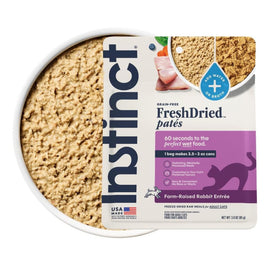 Instinct Fresh Dried Patés Freeze-Dried Raw Rabbit Entrée for Cats
