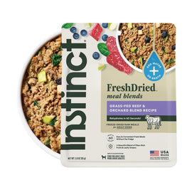 Instinct Fresh Dried Meal Blends Freeze-Dried Grass-Fed Beef & Orchard Blend Recipe for Dogs