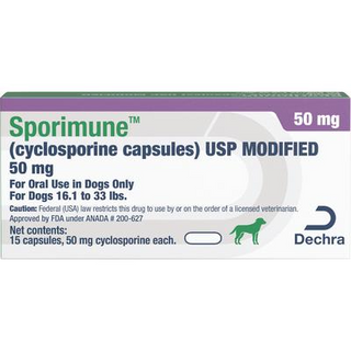 Sporimune (Cyclosporine) USP Modified, 50mg (15 capsules)