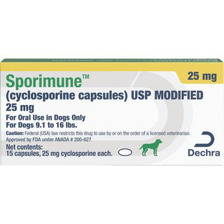 Sporimune (Cyclosporine) USP Modified, 25mg (15 capsules)