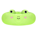 Squishmallows Plush Bolster Pet Bed, Wendy the Frog