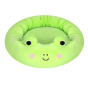 Squishmallows Plush Bolster Pet Bed, Wendy the Frog