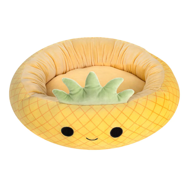 Squishmallows Plush Bolster Pet Bed, Maui the Pineapple