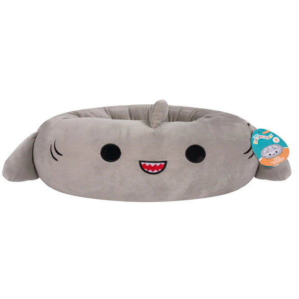 Squishmallows Plush Bolster Pet Bed, Gordon the Shark