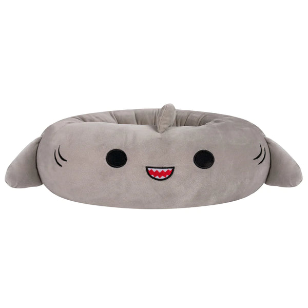 Squishmallows Plush Bolster Pet Bed, Gordon the Shark