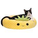 Squishmallows Plush Bolster Pet Bed, Maui the Pineapple-1