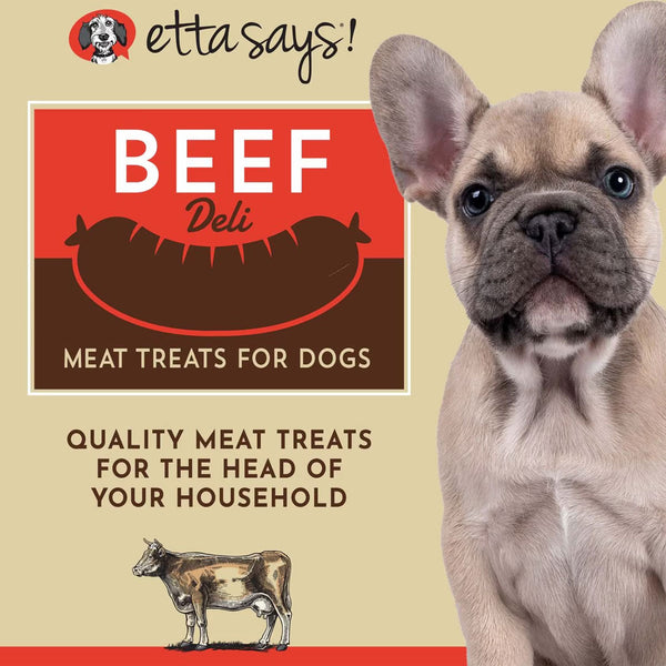 Etta Says! Beef Deli Sausages Meat Treats for Dogs