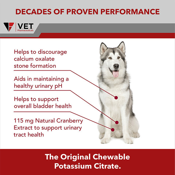 V.E.T Pharmaceuticals K-CIT-V Plus Cranberry Chewable Tablets for Dogs