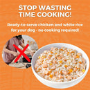 Koha Limited Ingredient Bland Diet Chicken & White Rice Recipe read to serve