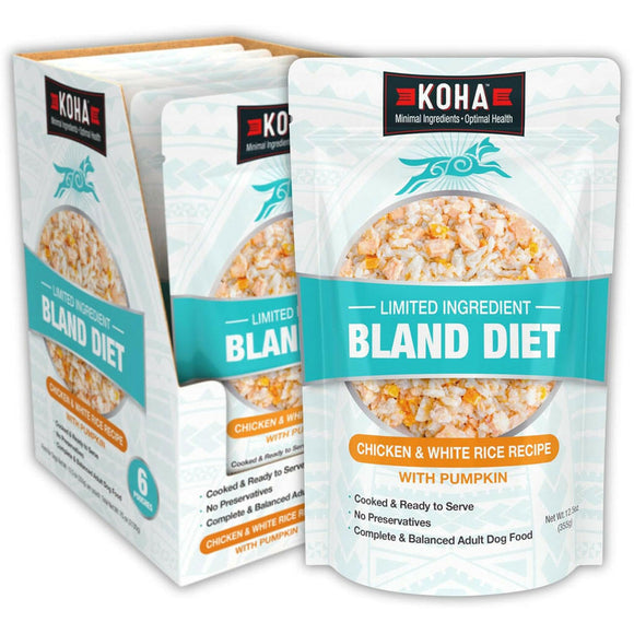 Koha Limited Ingredient Bland Diet Chicken & White Rice Recipe for Dogs