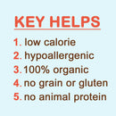 List of key helps on a light blue background with red and brown text.