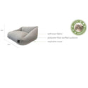 4 Cats & Dogs Loafer Sofa Bed, Carbon, Dimension