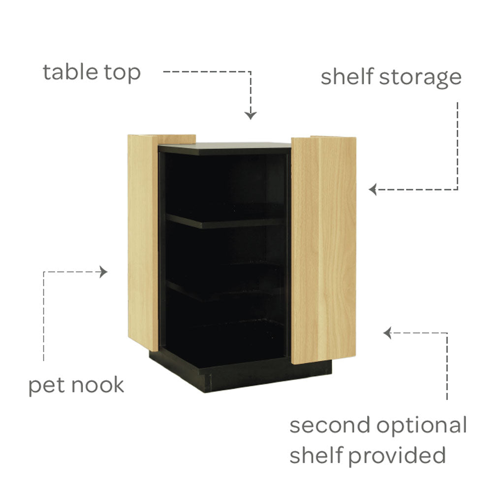 4 Cats & Dogs Leo Side Table features