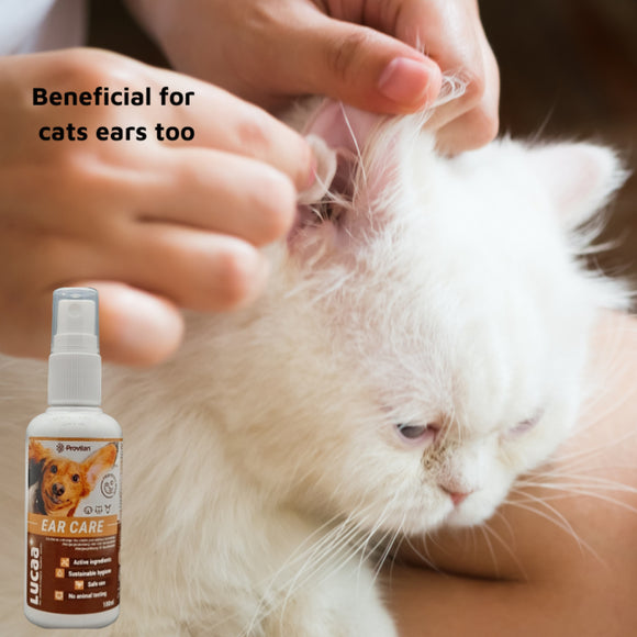 LUCAA+ Pet Probiotic Natural Ear Care Spray for Dogs, Cats & Horses (100 ml)