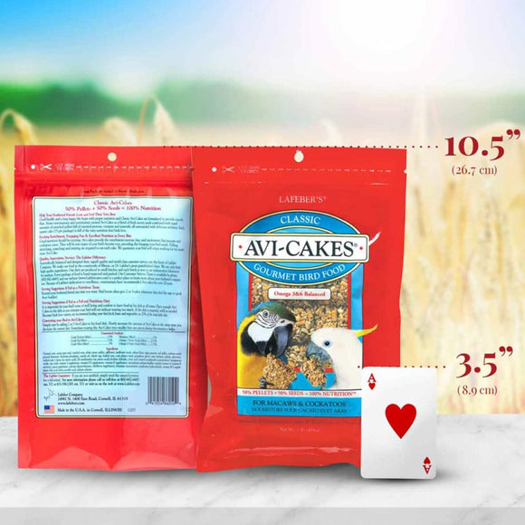 Lafeber Classic Avi-Cakes Macaw & Cockatoo Treats (1 lb)