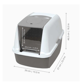 Catit SmartSift Cat Litter Box with Airsift Filter System - 0