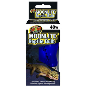 Zoo Med Moonlite Reptile Bulb packaging with a lizard on a white background