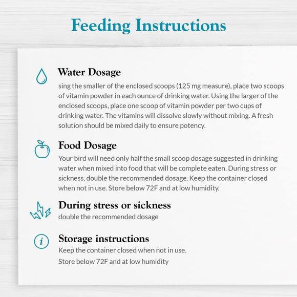 feeding instructions