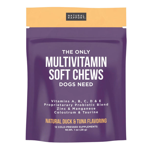 Natural Rapport The Only Multivitamin Soft Chews Dogs Need 12ct