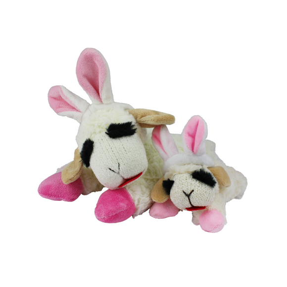 Multipet Easter Lamb Chop Plush Dog Toy