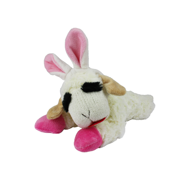 Multipet Easter Lamb Chop Plush Dog Toy